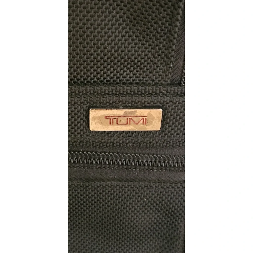 TUMI‎ Alpha Brief Pack Backpack Laptop Tablet Black Nylon Bag